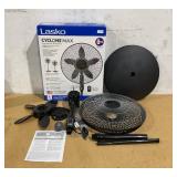 Lasko Cyclone Max 18" 4-Speed 23 ft/s High-Velocity Remote Controlled Pedestal Fan, Black, S18605