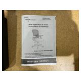 Mainstays Ergonomic Mesh Back Office Chair with Flip Up Arms for Adults, Black Fabric, 275lb