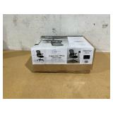 Mainstays Ergonomic Mesh Back Office Chair with Flip Up Arms for Adults, Black Fabric, 275lb