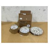 12PCS Better Homes & Gardens Bamboo Melamine Dinnerware Set