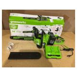 Greenworks 48V (2 x 24V) 14" Brushless Cordless Chainsaw