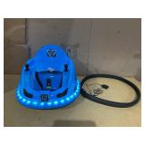 6V Blue Glow Bumper Car, Battery Powered Ride on for Children, Ages 1.5+, by Flybar