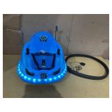 6V Blue Glow Bumper Car, Battery Powered Ride on for Children, Ages 1.5+, by Flybar