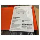 Blackstone 2-Burner 22" Tabletop Griddle with Hood & Blackstone Griddle Leg Kit with Adjustable Legs and Base