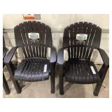 LOT OF 3 Gracious Living Outdoor Cape Cod Adirondack Chair Cool Black