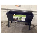 Keter 19.4" x 44.9" x 29.8" Durable Resin Raised Garden Bed with Self-Watering and Drainage System, Black