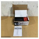 Mainstays 62" Plastic Black Shelf Floor Lamp