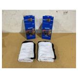 LOT OF 2 Onn. Indoor/Outdoor Folding Projector Screen, White