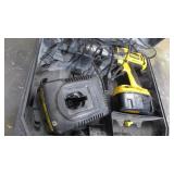 Dewalt Cordless Drill With Battery, Charger and Case