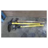 Pick Ax, Sledge Hammer and Ax