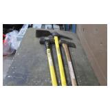Pick Ax, Sledge Hammer and Ax