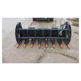 78" Heavy Grass Grapple Skid Loader Attachment