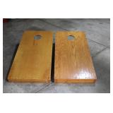 Set of 2 Wooden Cornhole Boards