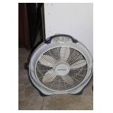 WindMachine Floor Fan and Stainless Steel Pedal Trash Can Set
