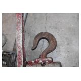 Vintage Alcoa Chain Hoist with Hooks and Cables