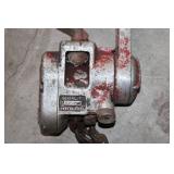 Vintage Alcoa Chain Hoist with Hooks and Cables