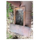 Rustic Metal Barrel Stove Heater with Chimney Pipe