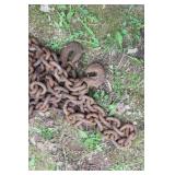 Heavy Duty Rusted Iron Chains with Hooks