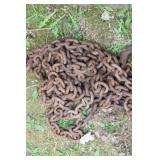 Heavy Duty Rusted Iron Chains with Hooks