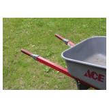 Ace Steel Wheelbarrow with Single Pneumatic Tire