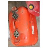 Set of 4 Used Gasoline Fuel Cans in Various Sizes