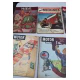 Collection of Vintage Auto and Science Magazines (1939-1950)