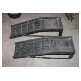 Pair of Heavy-Duty Steel Car Ramps