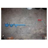 Hand-Powered Ice Auger for Ice Fishing