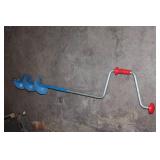 Hand-Powered Ice Auger for Ice Fishing
