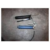 Lot of 2 Manual Grease Guns - Black and Blue