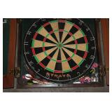 Sportcraft Strata Dartboard Set with Cabinet and Darts