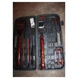 Deluxe BBQ Grilling Tool Set with Heat Resistant Handles