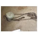 Used Cyclone Model M Industrial Chain Hoist