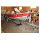 Used Lund Fishing Boat with Johnson Outboard Motor and Trailer