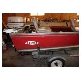 Used Lund Fishing Boat with Johnson Outboard Motor and Trailer
