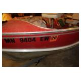 Used Lund Fishing Boat with Johnson Outboard Motor and Trailer