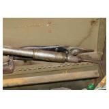 Vintages Tool Box with Assorted Hand Tools and Accessories