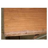 Folding Wooden Table with Metal Legs