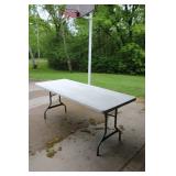 Folding Utility Table with Metal Legs