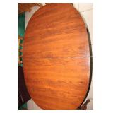 Solid Wood Dining Table with 5 Chairs and Extra Leaf