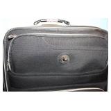 American Tourister Brown Garment Bag and Leisure International Black Upright Suitcase