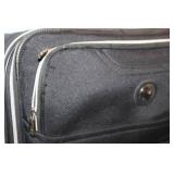 American Tourister Brown Garment Bag and Leisure International Black Upright Suitcase