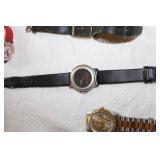 Collection of 16 Vintage and Modern Watches with Various Straps