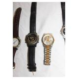 Collection of 16 Vintage and Modern Watches with Various Straps