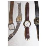 Collection of 16 Vintage and Modern Watches with Various Straps