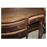 Antique Wooden Sideboard with Storage Drawers and Cabinets