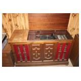 Vintage Stereo Console with Record Player
