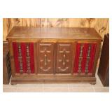 Vintage Stereo Console with Record Player