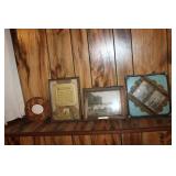 Collection of Vintage Framed Photographs and Poetry Art