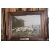 Collection of Vintage Framed Photographs and Poetry Art